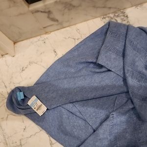J. McLaughlin Light Denim Solid Cashmere Wrap